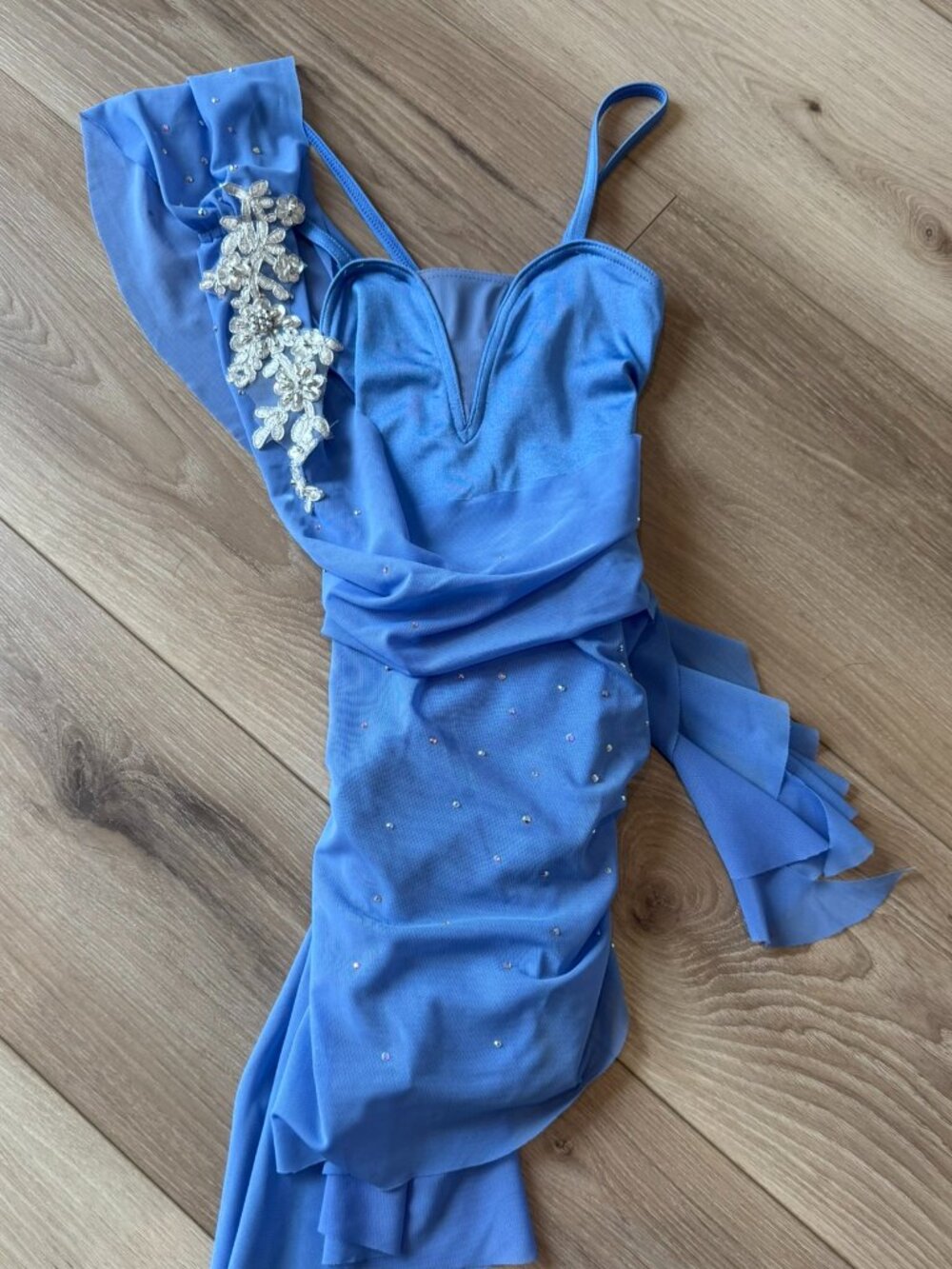 Periwinkle Blue Lyrical Contemporary Dance Recital Costume MEDIUM CHILD